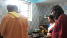 Avadhoota Nadananda cooking for Mohanji 2